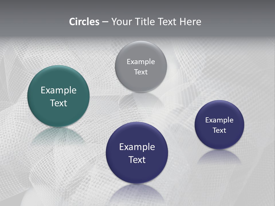 A Woman's Face With A Veil Over Her Head PowerPoint Template