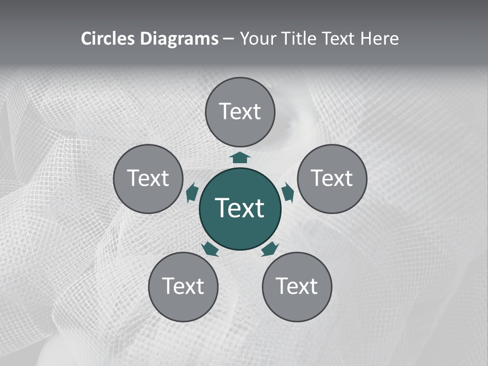 A Woman's Face With A Veil Over Her Head PowerPoint Template