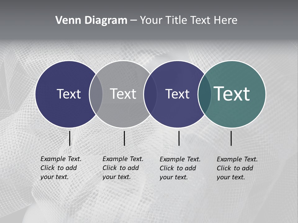A Woman's Face With A Veil Over Her Head PowerPoint Template