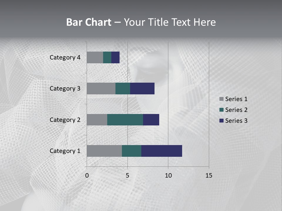 A Woman's Face With A Veil Over Her Head PowerPoint Template