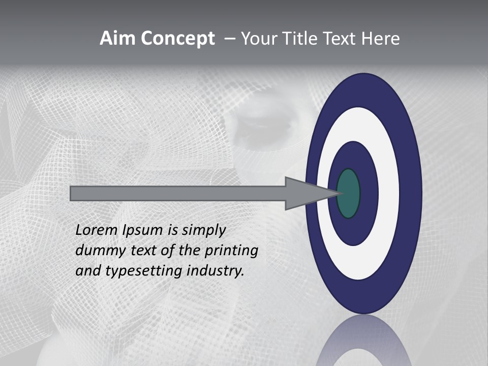 A Woman's Face With A Veil Over Her Head PowerPoint Template