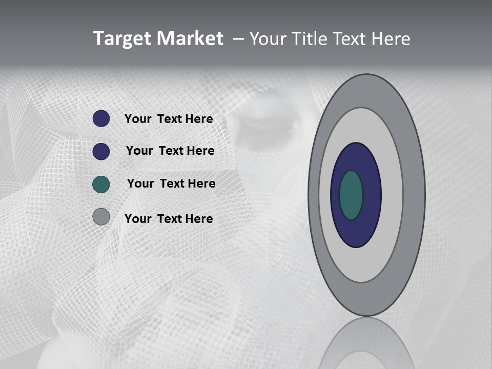 A Woman's Face With A Veil Over Her Head PowerPoint Template