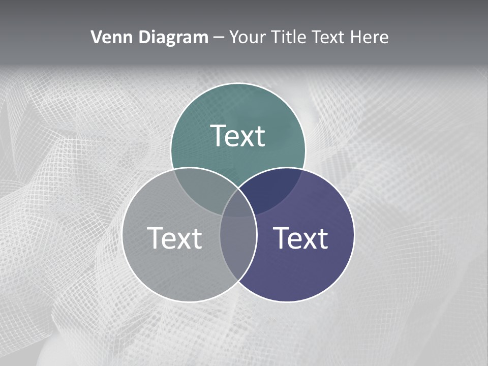 A Woman's Face With A Veil Over Her Head PowerPoint Template