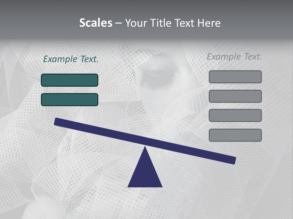 A Woman's Face With A Veil Over Her Head PowerPoint Template