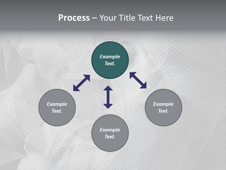 A Woman's Face With A Veil Over Her Head PowerPoint Template