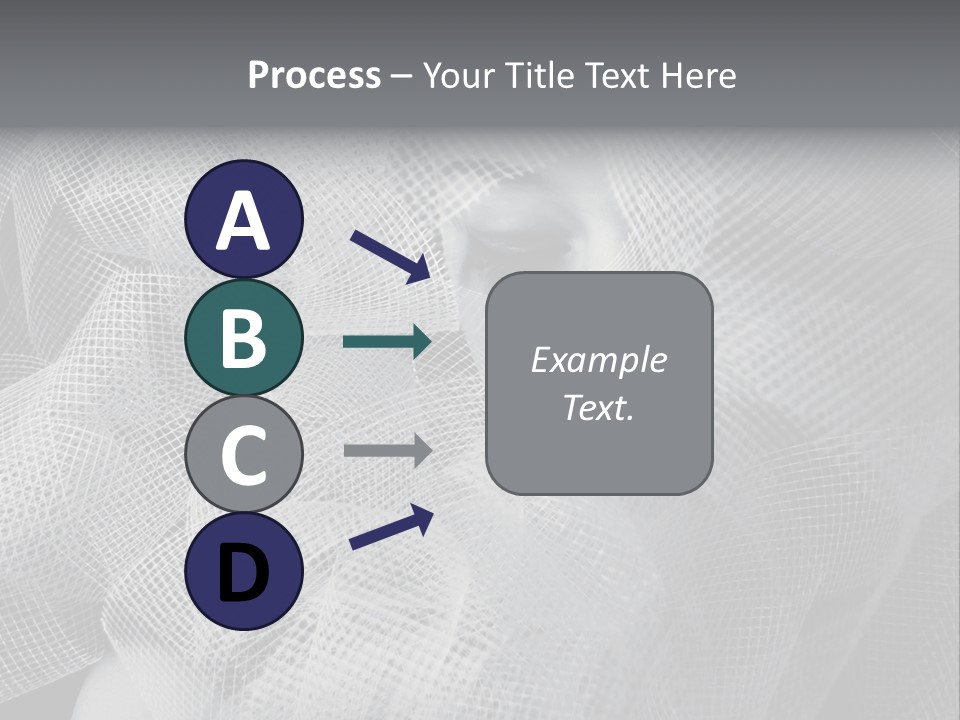 A Woman's Face With A Veil Over Her Head PowerPoint Template