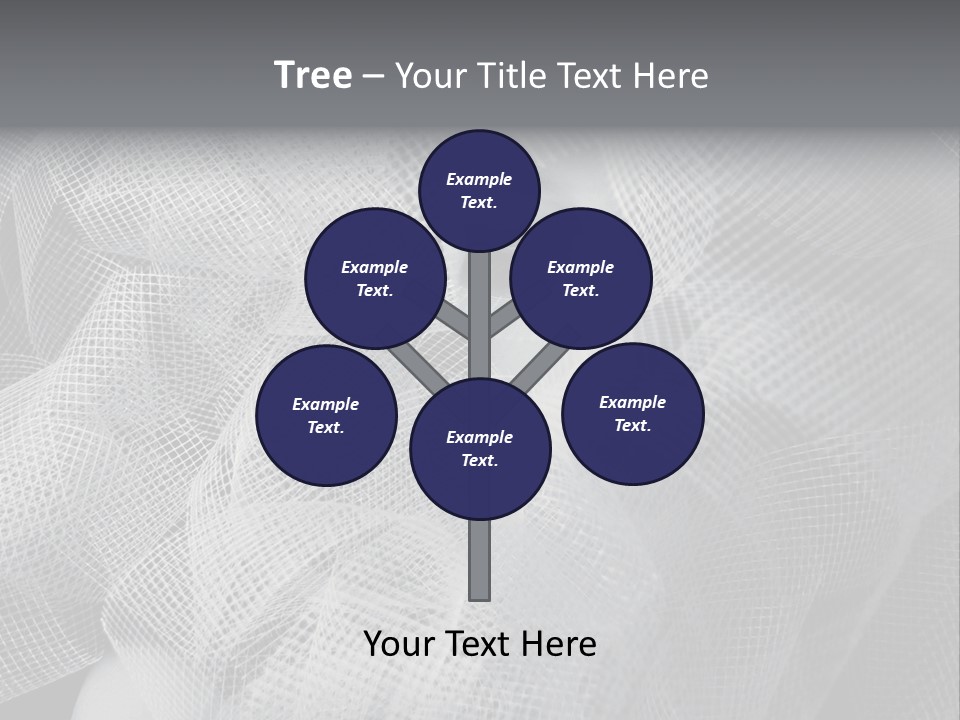 A Woman's Face With A Veil Over Her Head PowerPoint Template