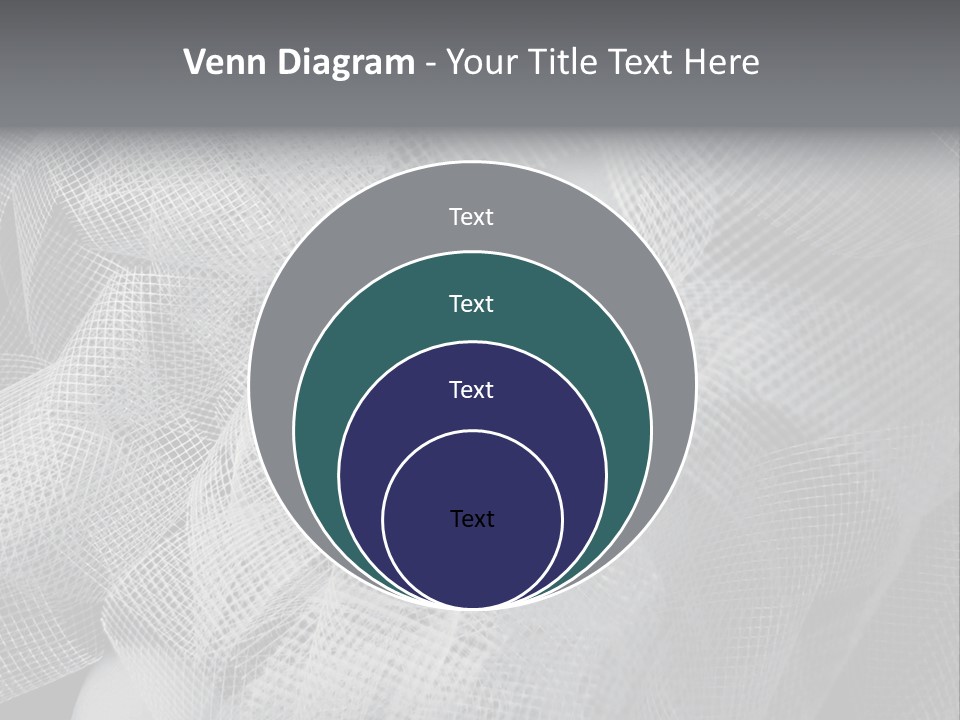 A Woman's Face With A Veil Over Her Head PowerPoint Template