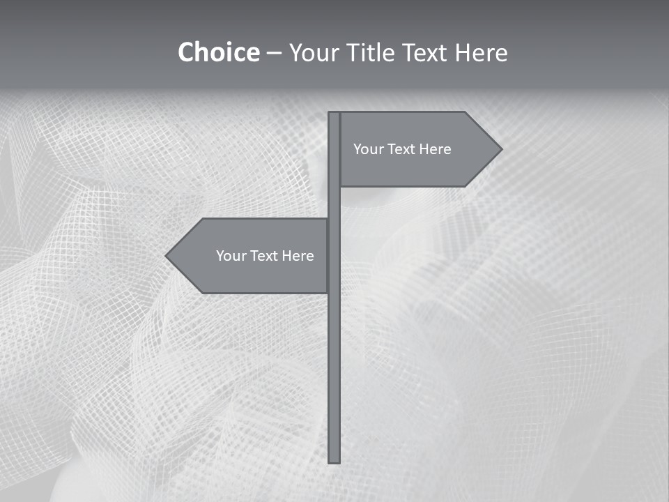 A Woman's Face With A Veil Over Her Head PowerPoint Template