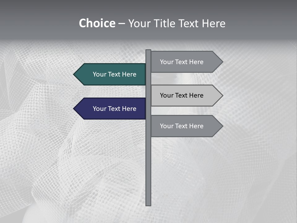 A Woman's Face With A Veil Over Her Head PowerPoint Template