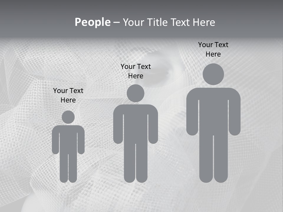 A Woman's Face With A Veil Over Her Head PowerPoint Template