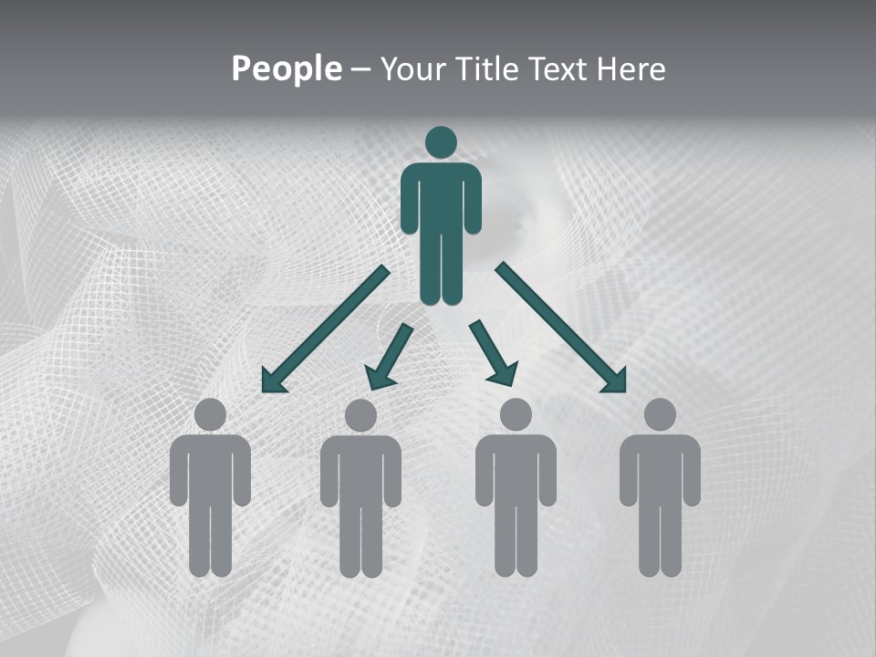 A Woman's Face With A Veil Over Her Head PowerPoint Template