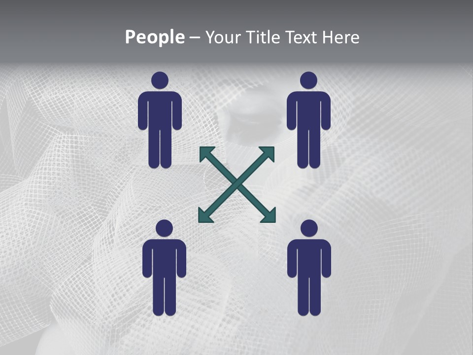 A Woman's Face With A Veil Over Her Head PowerPoint Template