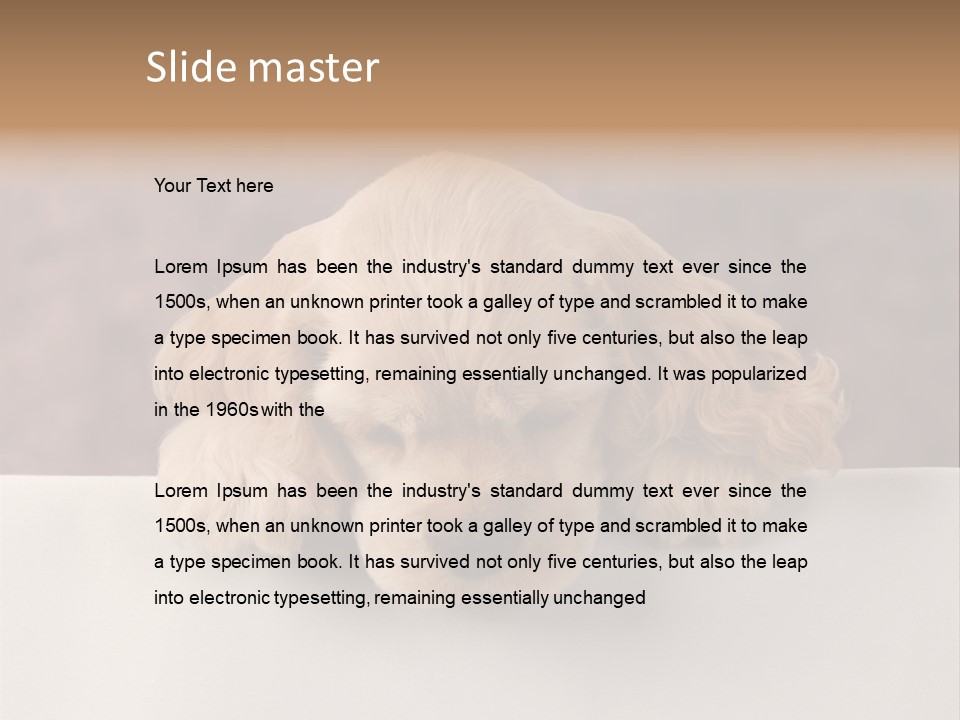 Cute Lighting Dog PowerPoint Template