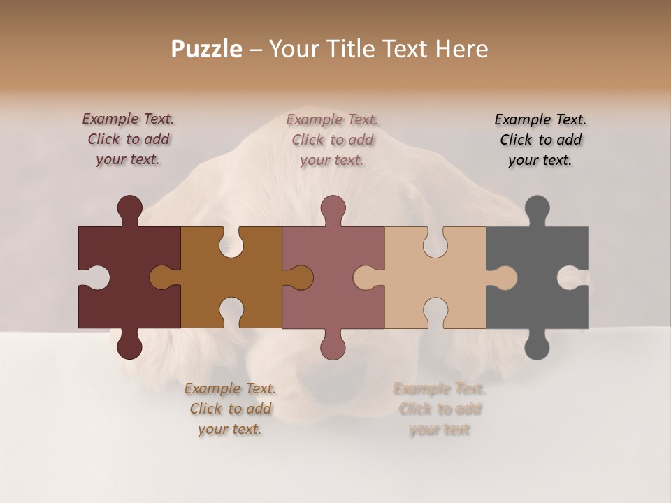 Cute Lighting Dog PowerPoint Template