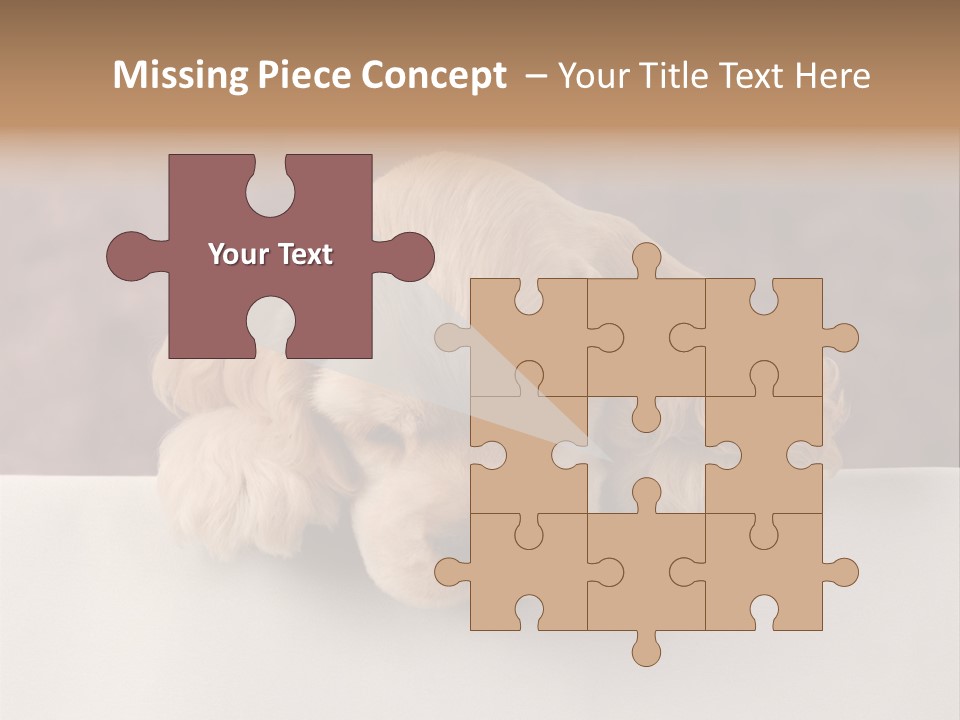 Cute Lighting Dog PowerPoint Template