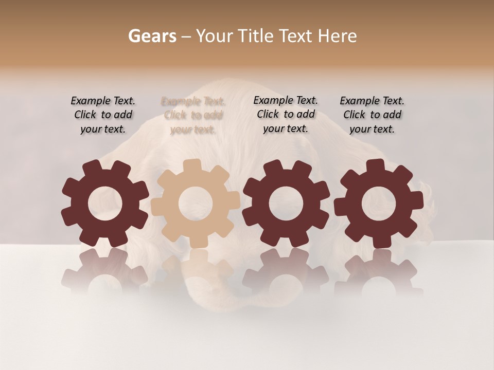 Cute Lighting Dog PowerPoint Template