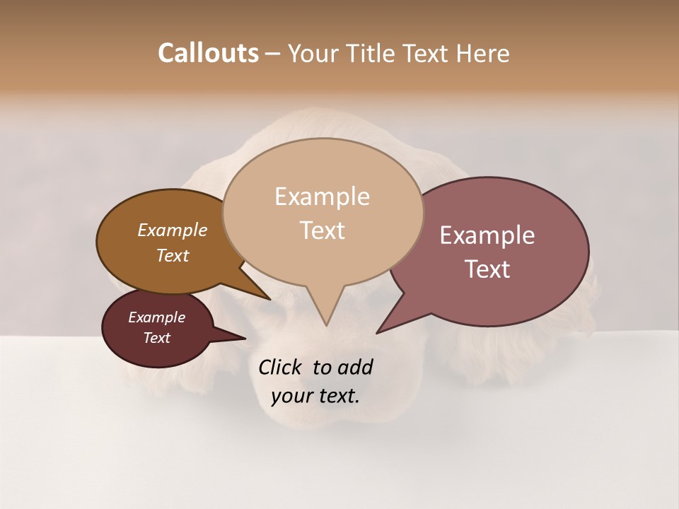 Cute Lighting Dog PowerPoint Template