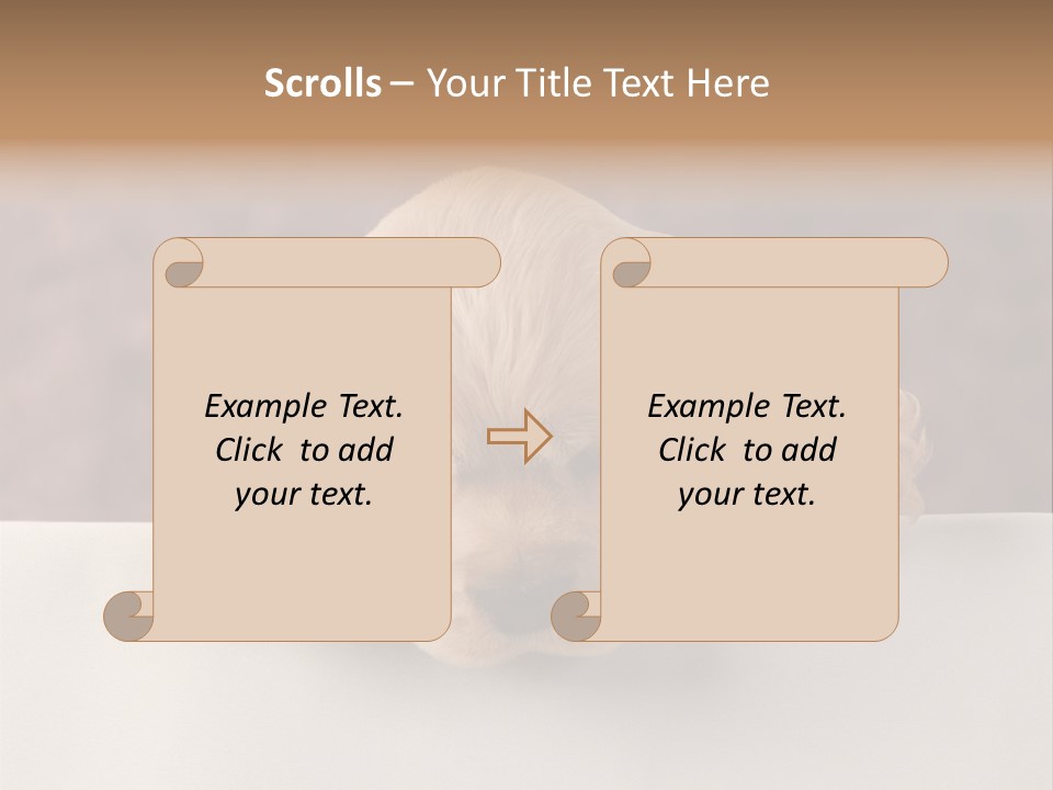 Cute Lighting Dog PowerPoint Template