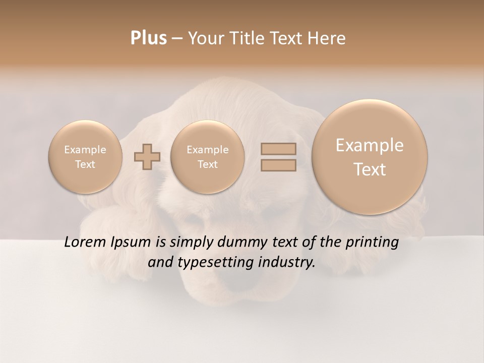 Cute Lighting Dog PowerPoint Template
