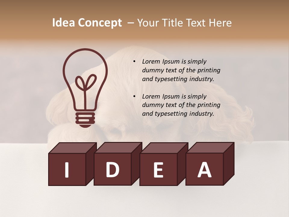 Cute Lighting Dog PowerPoint Template