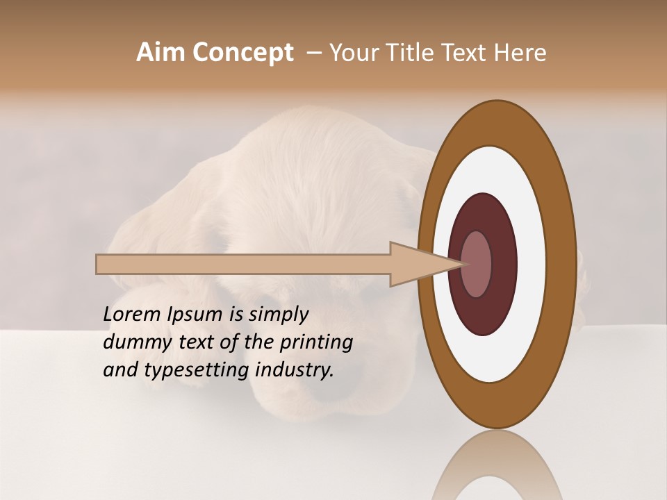 Cute Lighting Dog PowerPoint Template