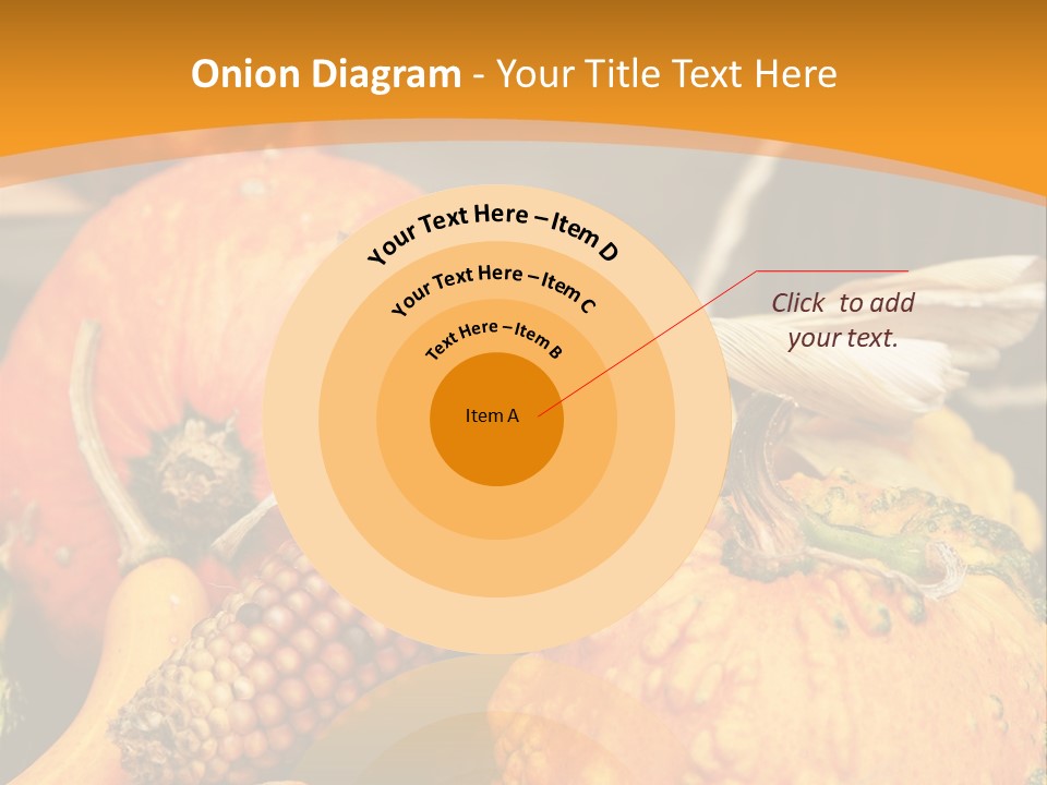 A Plate Of Pumpkins And Corn On A Table PowerPoint Template