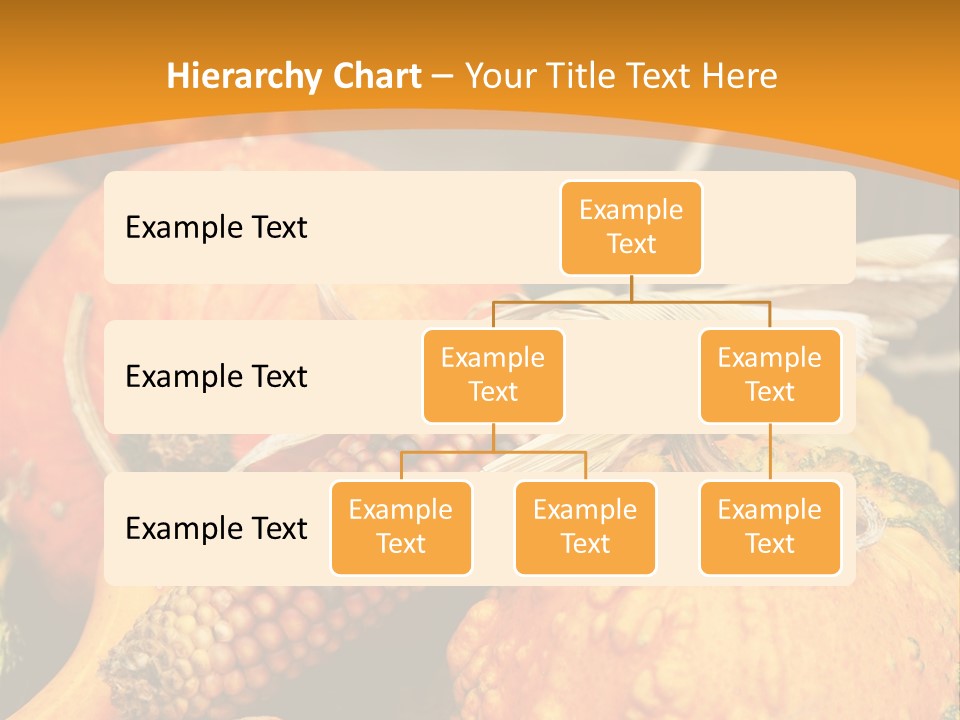 A Plate Of Pumpkins And Corn On A Table PowerPoint Template