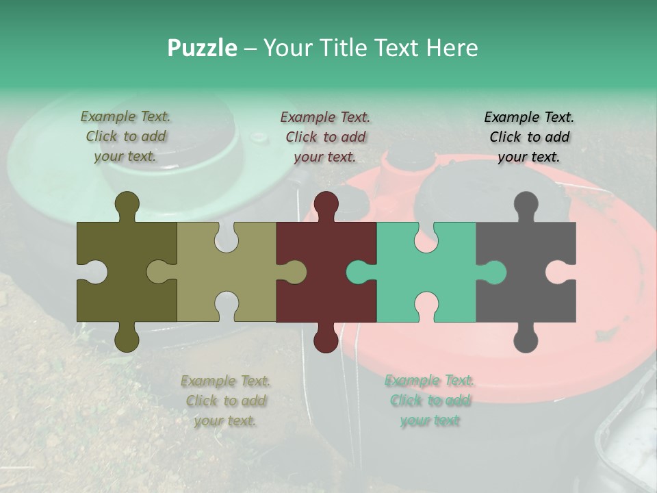 Modern Water Waste PowerPoint Template