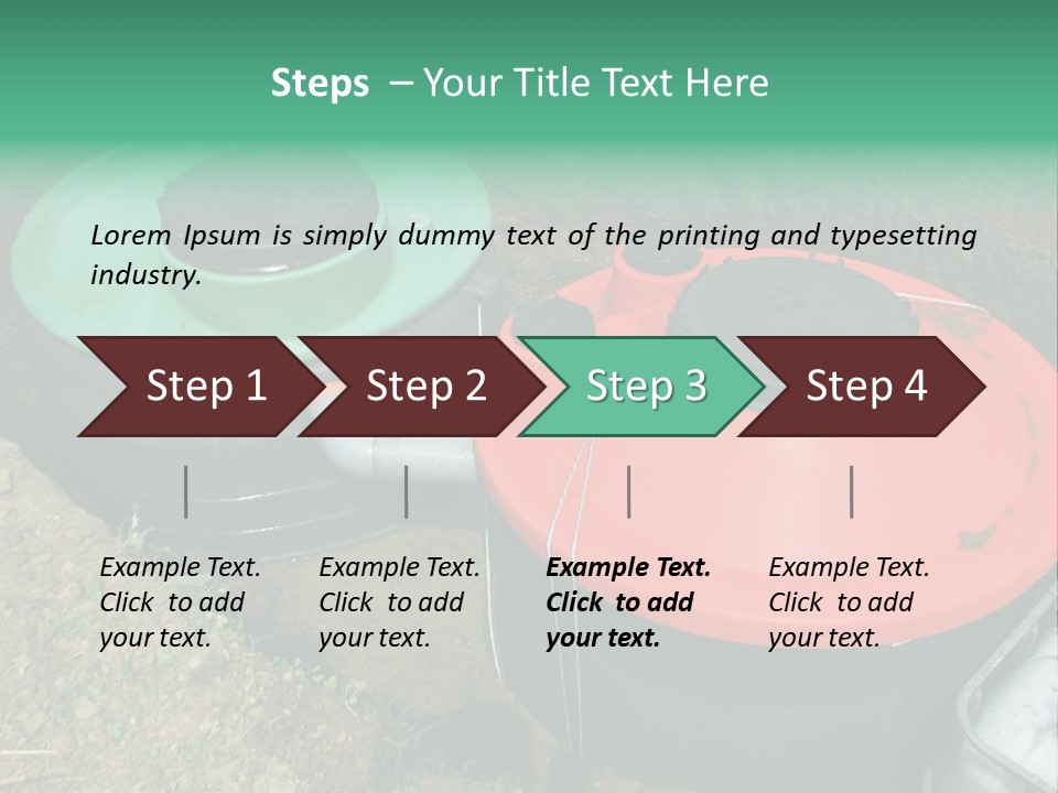 Modern Water Waste PowerPoint Template