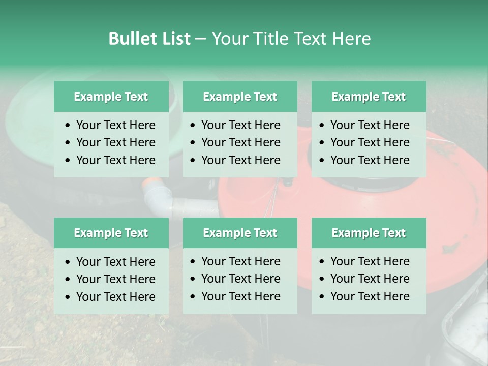 Modern Water Waste PowerPoint Template