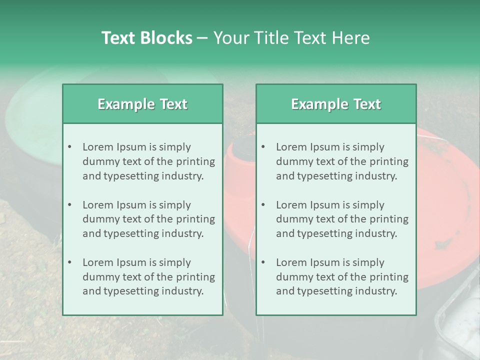Modern Water Waste PowerPoint Template