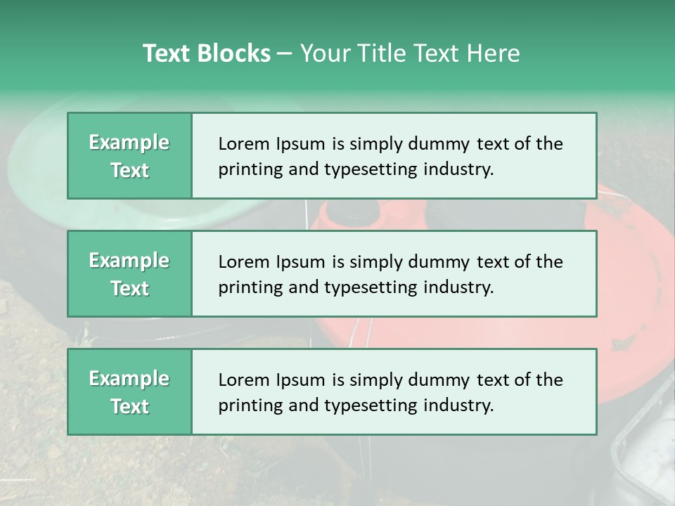 Modern Water Waste PowerPoint Template