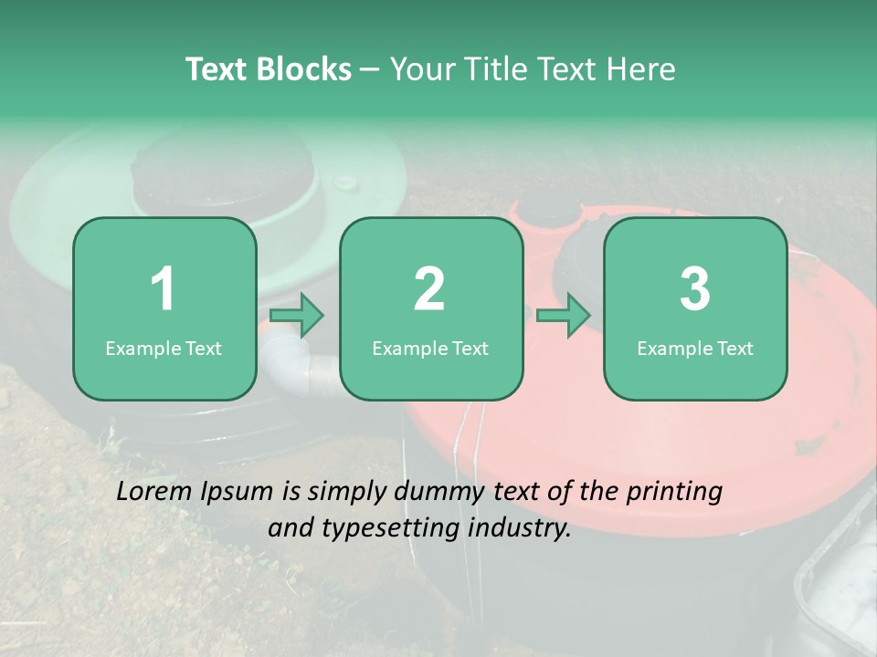 Modern Water Waste PowerPoint Template