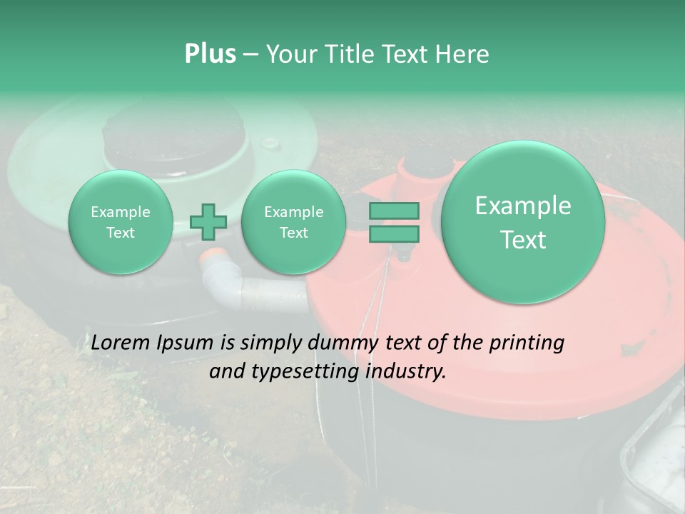Modern Water Waste PowerPoint Template