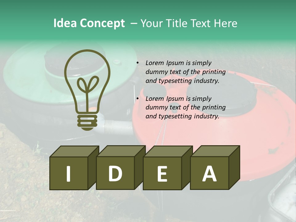 Modern Water Waste PowerPoint Template