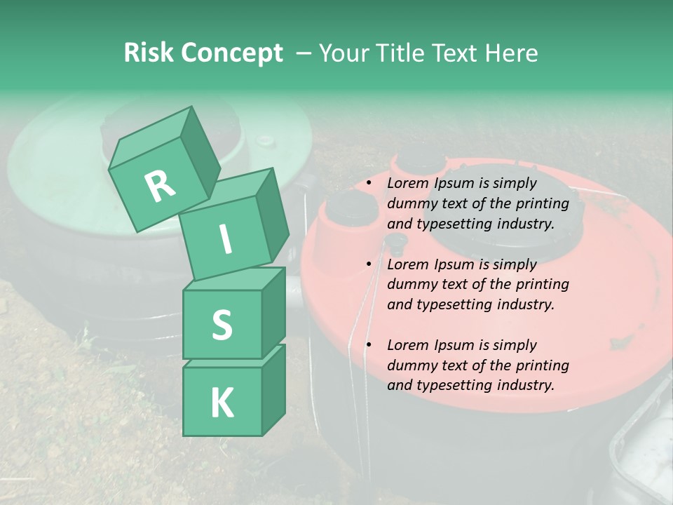 Modern Water Waste PowerPoint Template