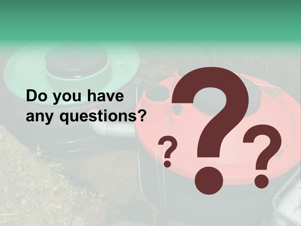 Modern Water Waste PowerPoint Template