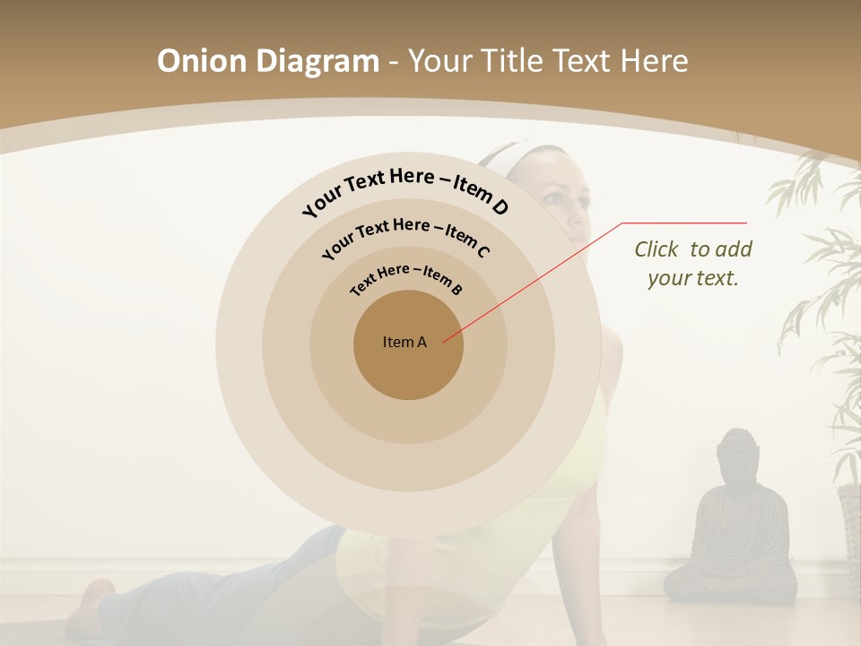 A Woman Is Doing A Yoga Pose On A Mat PowerPoint Template