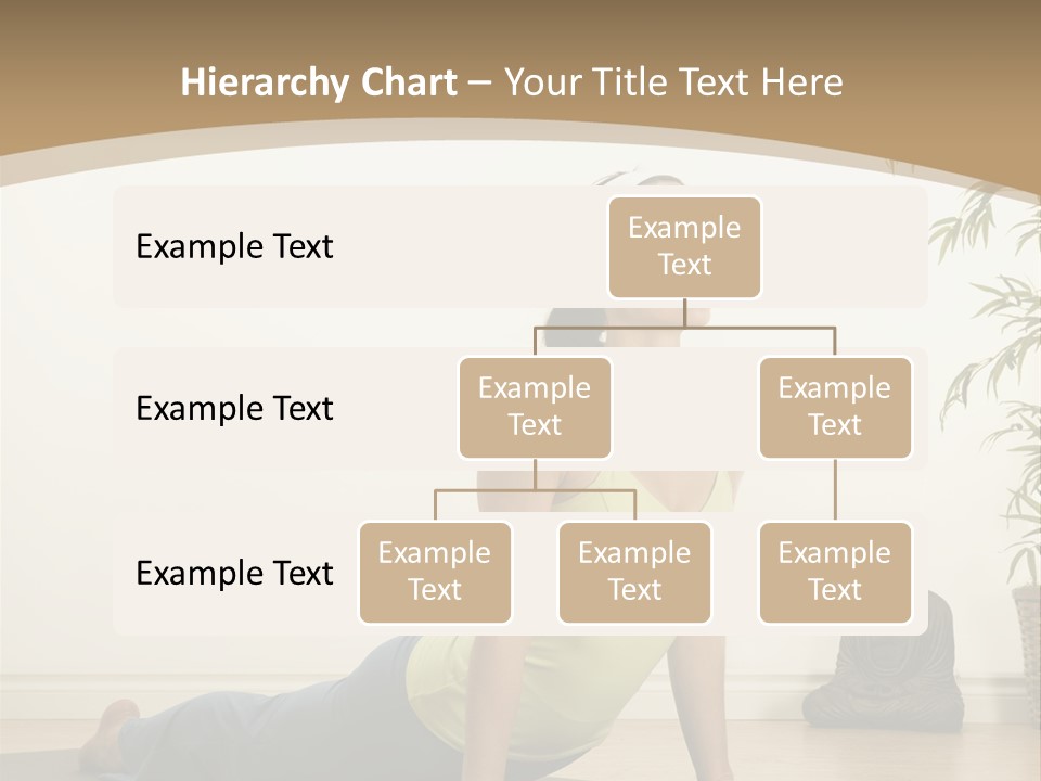 A Woman Is Doing A Yoga Pose On A Mat PowerPoint Template