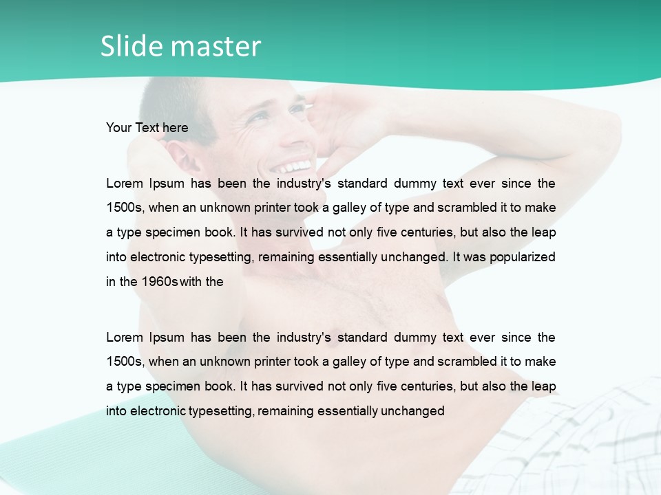 Leisure Sporty Human PowerPoint Template