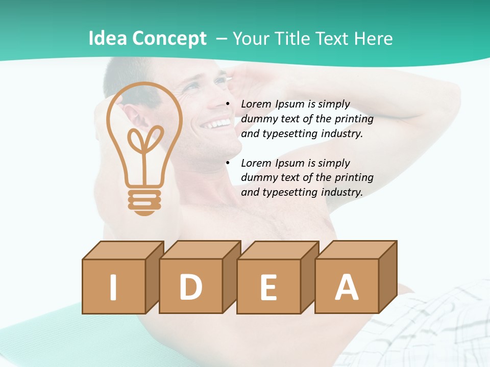 Leisure Sporty Human PowerPoint Template