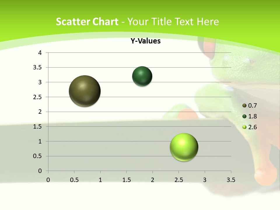 Leaf Redeyed Tree Frog Copyspace PowerPoint Template