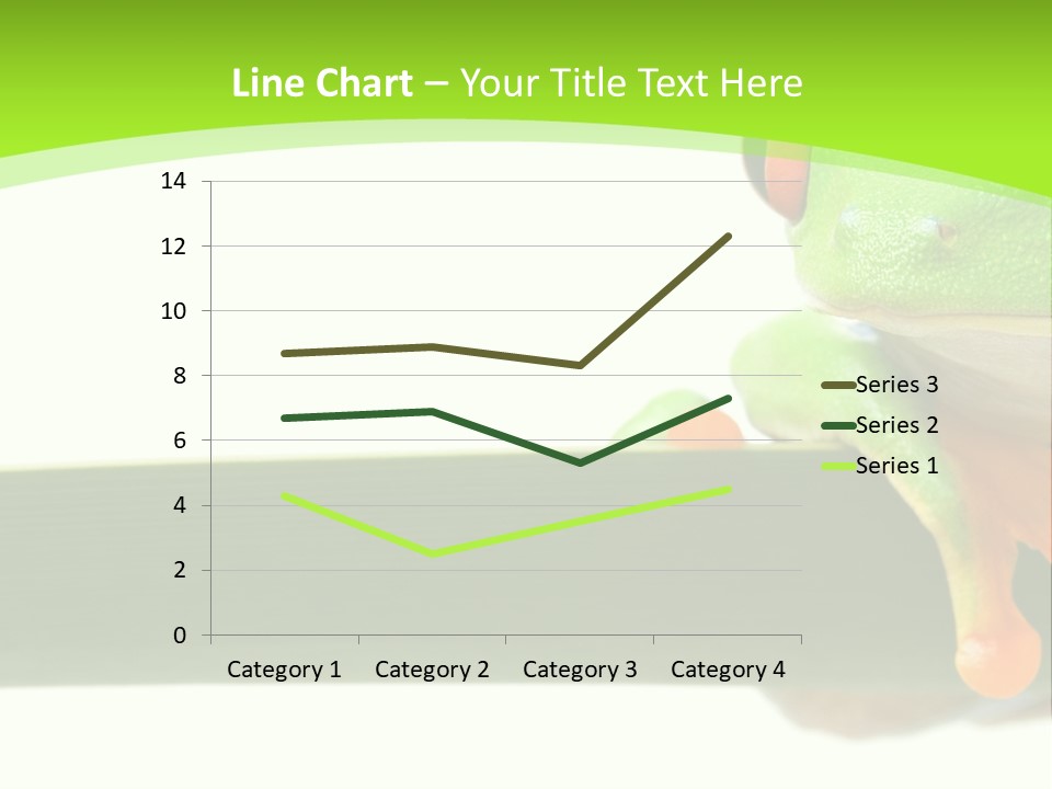 Leaf Redeyed Tree Frog Copyspace PowerPoint Template