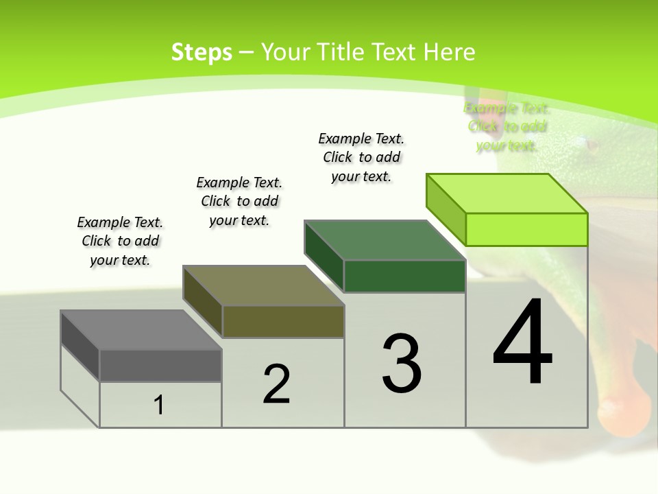 Leaf Redeyed Tree Frog Copyspace PowerPoint Template