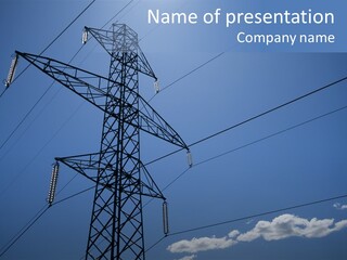 Current Danger Electricity PowerPoint Template