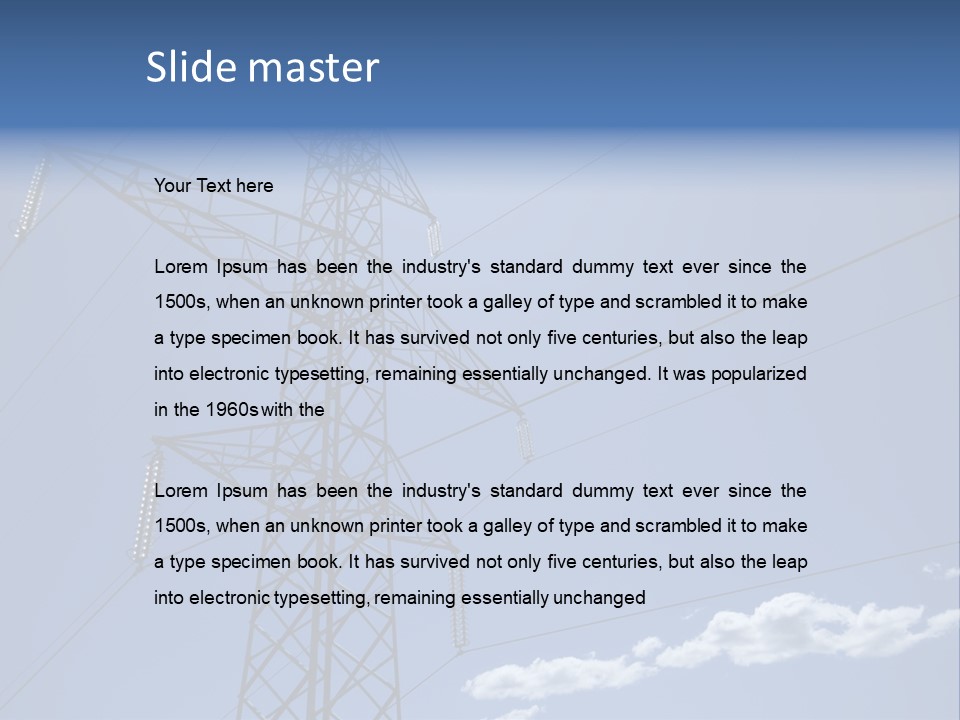 Current Danger Electricity PowerPoint Template