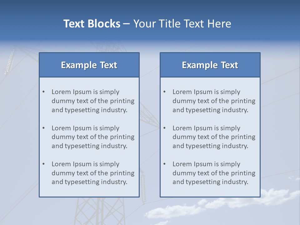 Current Danger Electricity PowerPoint Template