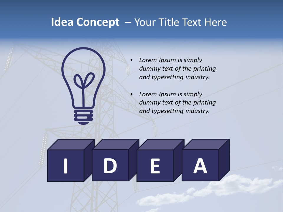 Current Danger Electricity PowerPoint Template