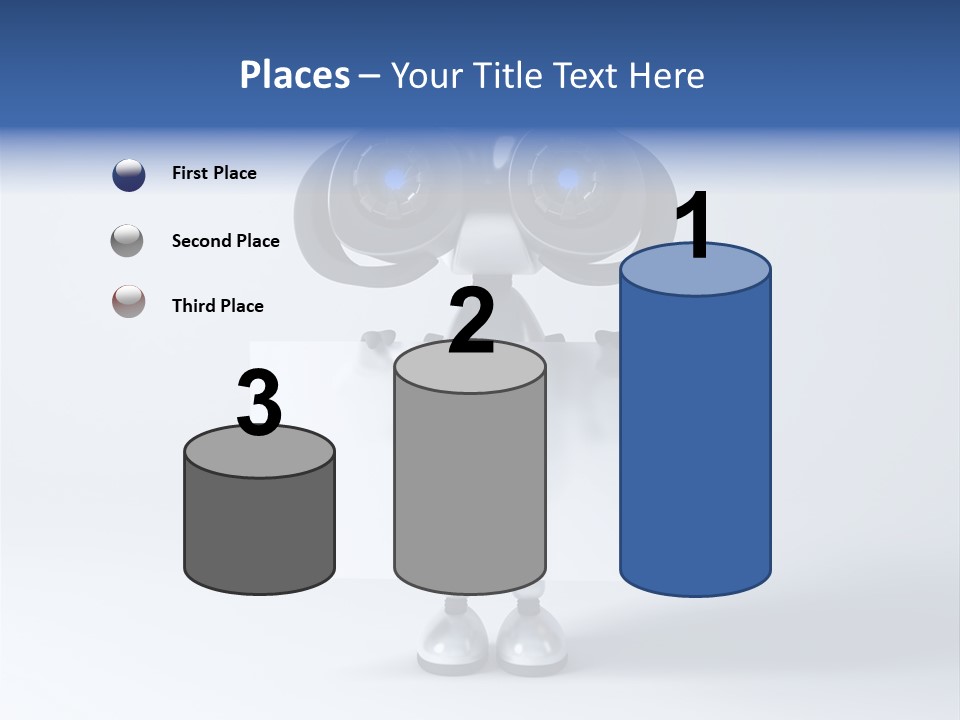 Glossy Shiny Robot PowerPoint Template